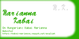 marianna kabai business card